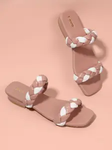 Lavie Women Ethnic Slip On Open Toe Flats