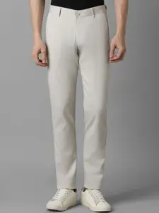 Louis Philippe Sport Men Textured Slim Fit Trousers