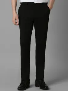 Louis Philippe Men Slim Fit Mid-Rise Flat Front Formal Trousers