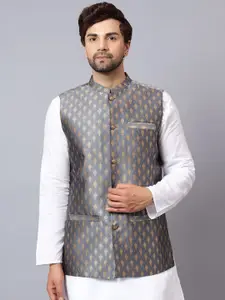 Latest Chikan Garments Corduroy Woven Design Nehru Jacket