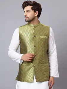 Latest Chikan Garments Corduroy Woven Design Nehru Jacket