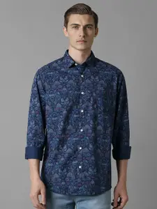 Louis Philippe Jeans Men Slim Fit Floral Printed Opaque Casual Shirt