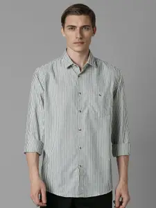 Louis Philippe Sport Men Slim Fit Opaque Striped Casual Shirt