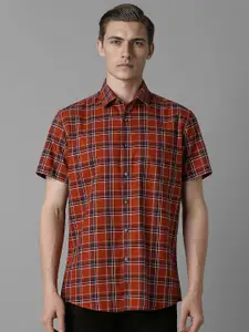 Louis Philippe Sport Men Slim Fit Opaque Checked Casual Shirt