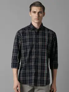 Louis Philippe Sport Men Slim Fit Tartan Checks Opaque Checked Casual Shirt