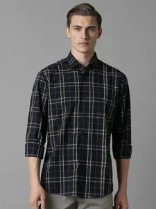 Louis Philippe Sport Men Slim Fit Tartan Checks Opaque Checked Casual Shirt