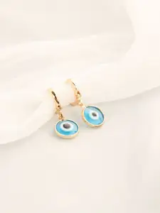 SALTY Brim Wind Evil Eye Contemporary Hoop Earrings
