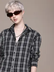 Roadster Women Checked Oversized Casual Shirt