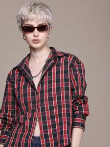Roadster Women Checked Oversized Casual Shirt