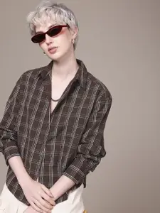 Roadster Checked Oversized Casual Shirt