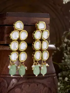 Priyaasi Gold Plated Kundan Drop Earrings
