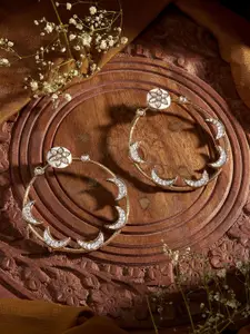 Priyaasi Gold Plated Kundan Drop Earrings