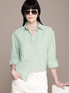 Roadster Striped Oversized Casual Shirt