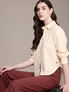 Roadster Oversized Striped Casual Shirt