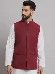 Latest Chikan Garments Mandarin Collar Nehru Jacket