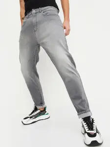 max Men Mid Rise Clean Look Heavy Fade Cropped Jeans