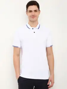 Allen Solly Men Solid Polo Collar Cotton T-Shirt