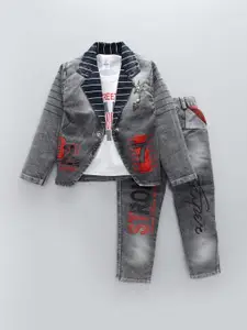 BAESD Boys Printed Top With Trousers