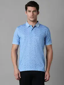 Louis Philippe Sport Men Printed Polo Collar Cotton Tshirt