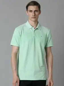Louis Philippe Sport Men Solid Polo Collar Cotton Slim Fit Tshirt