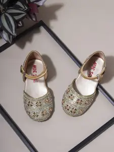 Minesole Girls Embellished PU Flat Sandal Espadrilles