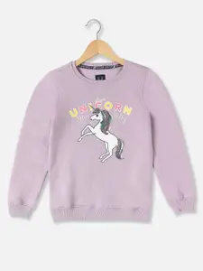 Allen Solly Junior Girls Printed Sweatshirt