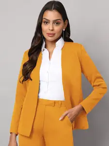 BRINNS Shawl Collar Long Sleeves Open Front Casual Blazer