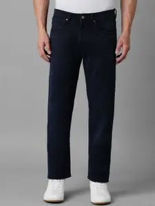 Louis Philippe Jeans Men Mid Rise Regular Fit Clean Look Button and Zip Cropped Jeans