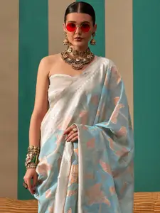 Saree mall Ethnic Motif Zari Woven Banarasi Sarees