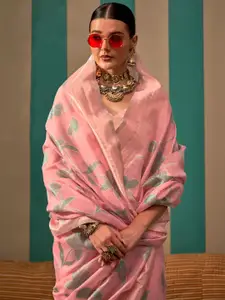 Saree mall Ethnic Motif Zari Woven Banarasi Sarees