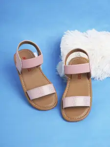 Minesole Girls  PU One Toe Flats