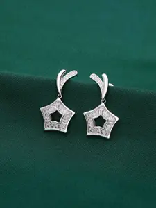 KAI JEWEL Rhodium-Plated 92.5 Sterling Silver Drop Earrings