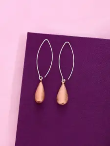 KAI JEWEL Rose Gold-Plated 92.5 Sterling Silver Drop Earrings