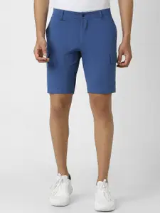 Van Heusen Flex Men Solid Mid Rise Cotton Above knee Regular Shorts