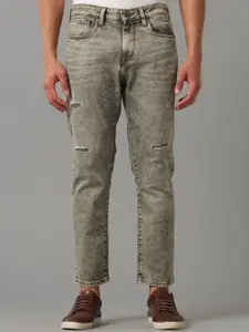 Voi Jeans Men Comfort Mildly Distressed Heavy Fade Stretchable Jeans