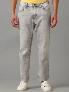 Voi Jeans Men Comfort Heavy Fade Regular Fit Mid-Rise Stretchable Jeans