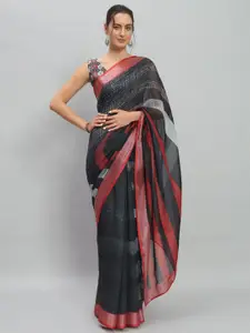 RACHNA Zari Woven Abstract Ready to Wear Saree