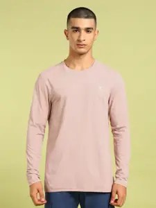 Technosport Men Solid Slim Fit Round Neck Sports T-shirt