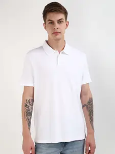 Calvin Klein Jeans Men Solid Polo Collar Pure Cotton Tshirt
