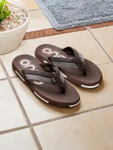 One8 Men Men Anti-Skid TPR Sole Comfort Footbed Water Resistant Light Weight Flip-Flops