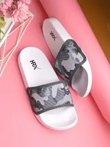 HRX by Hrithik Roshan Women Printed Slip On Open Toe Sliders