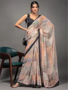RACHNA Geometric Ready to Wear Saree