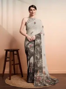 RACHNA Floral Pure Georgette Ready to Wear Saree