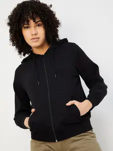 max URB_N Women Solid Hooded Sweatshirt