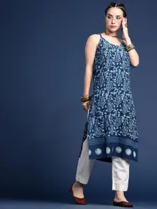 Taavi Bagru Ethnic Motifs Printed Pure Cotton Kurta