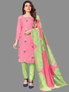 JULEE Ethnic Motifs Embroidered Sequinned Unstitched Dress Material