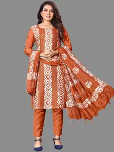 JULEE Ethnic Motifs Printed Sequinned Unstitched Dress Material