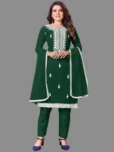 JULEE Ethnic Motifs Embroidered Thread Work Unstitched Dress Material