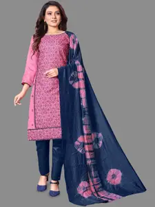 JULEE Ethnic Motifs Embroidered Thread Work Unstitched Dress Material