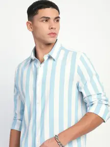 THE BEAR HOUSE Men Slim Fit Striped Casual Shirt